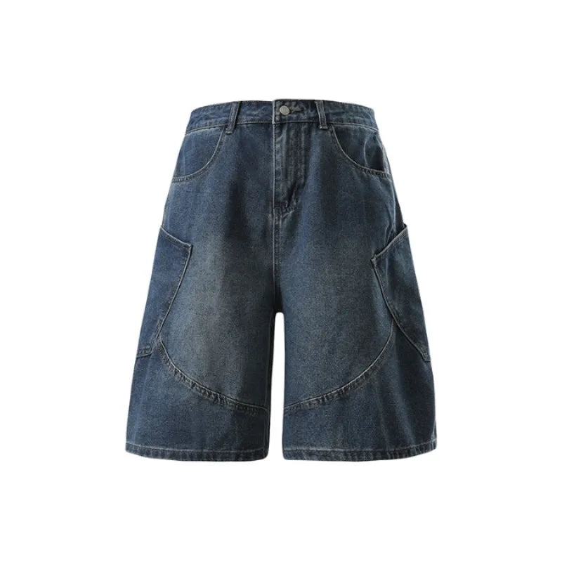 Vintage Denim Cargo Shorts