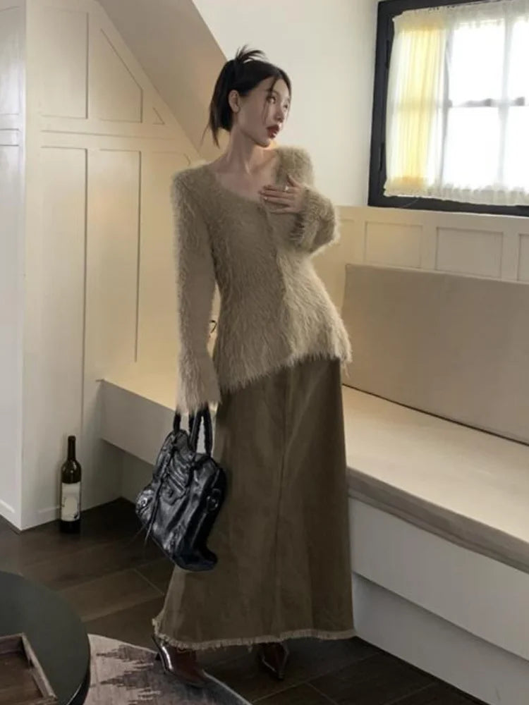 Cozy Long Sleeve Fuzzy Cardigan
