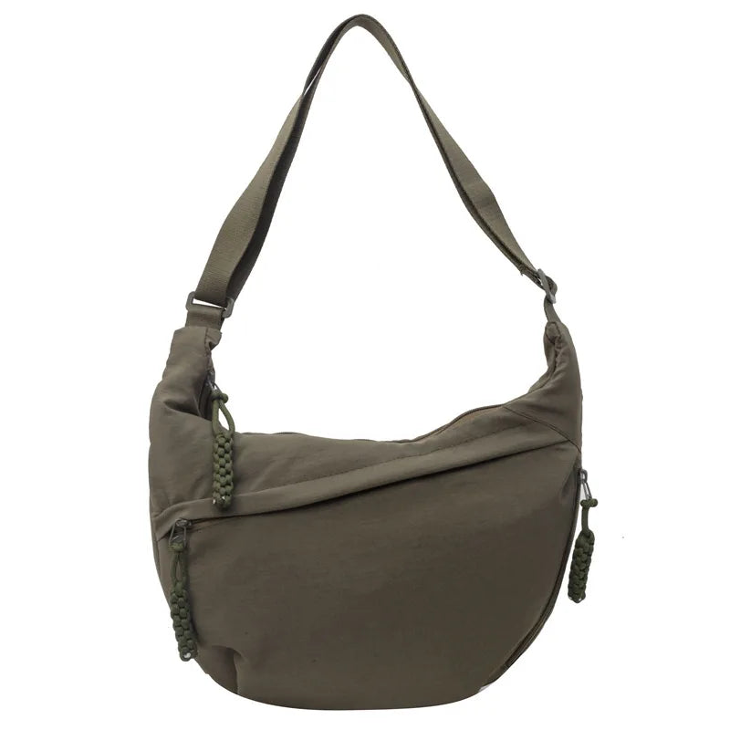 Y2K Nylon Fabric Women's Shoulder Bag