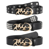 Y2K Irregular Alloy Buckle Belt