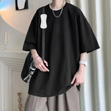 Oversized White Cotton Soft Boy T-Shirt