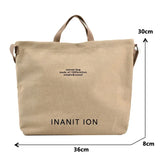 Y2K Canvas Large Tote Shoulder Bag
