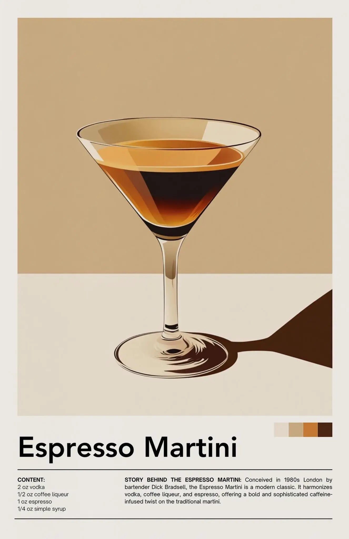Nostalgic Minimalist Cafe Posters