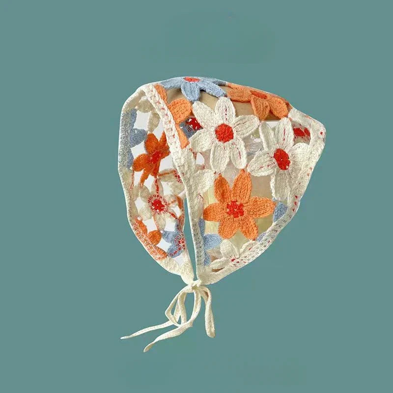 Floral French Style Triangle Handmade Headband