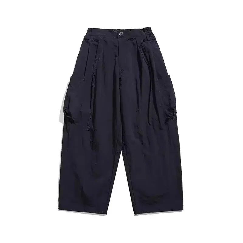 Japanese Wide-leg Retro Cargo Pants