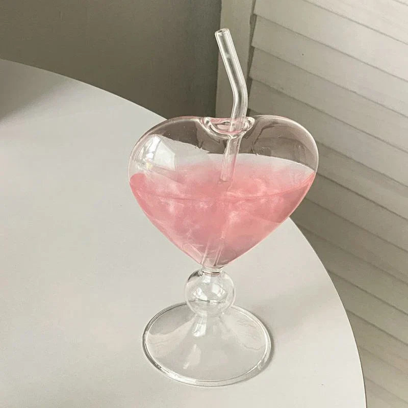 French Morning Heart-Shaped Vintage Vase