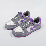 School Retro Multicolor Star Sneakers for Couples