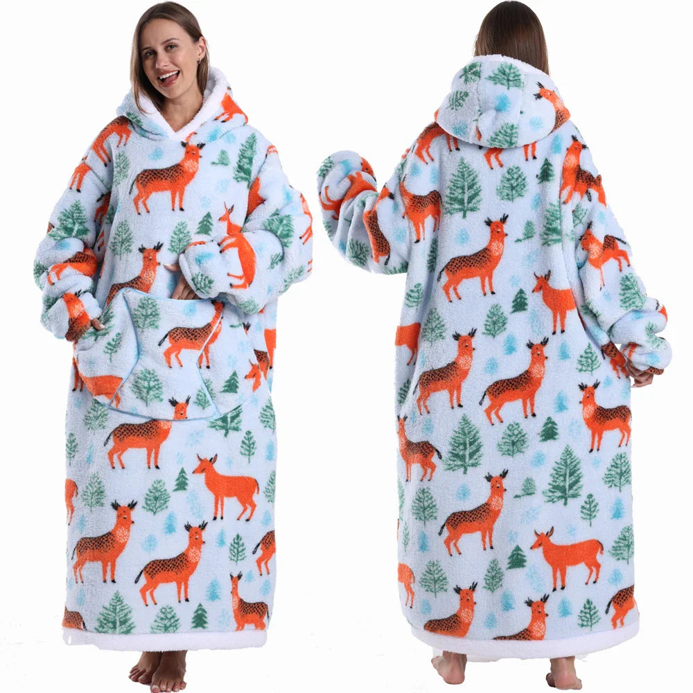 Cartoon Tragbare Homewear Pyjama-Decke