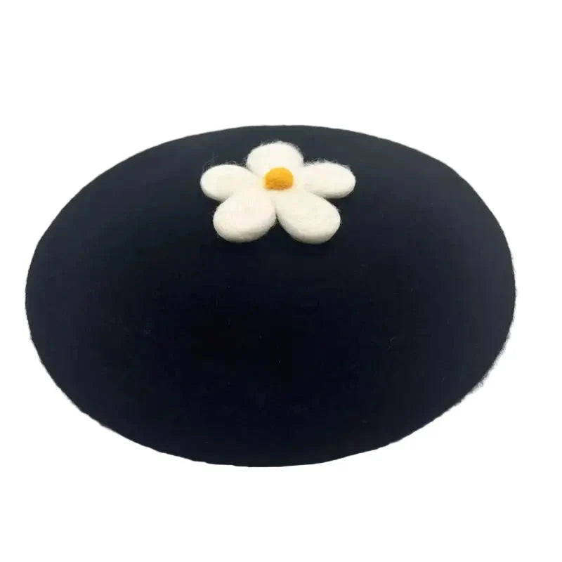Daisy Crochet Beret