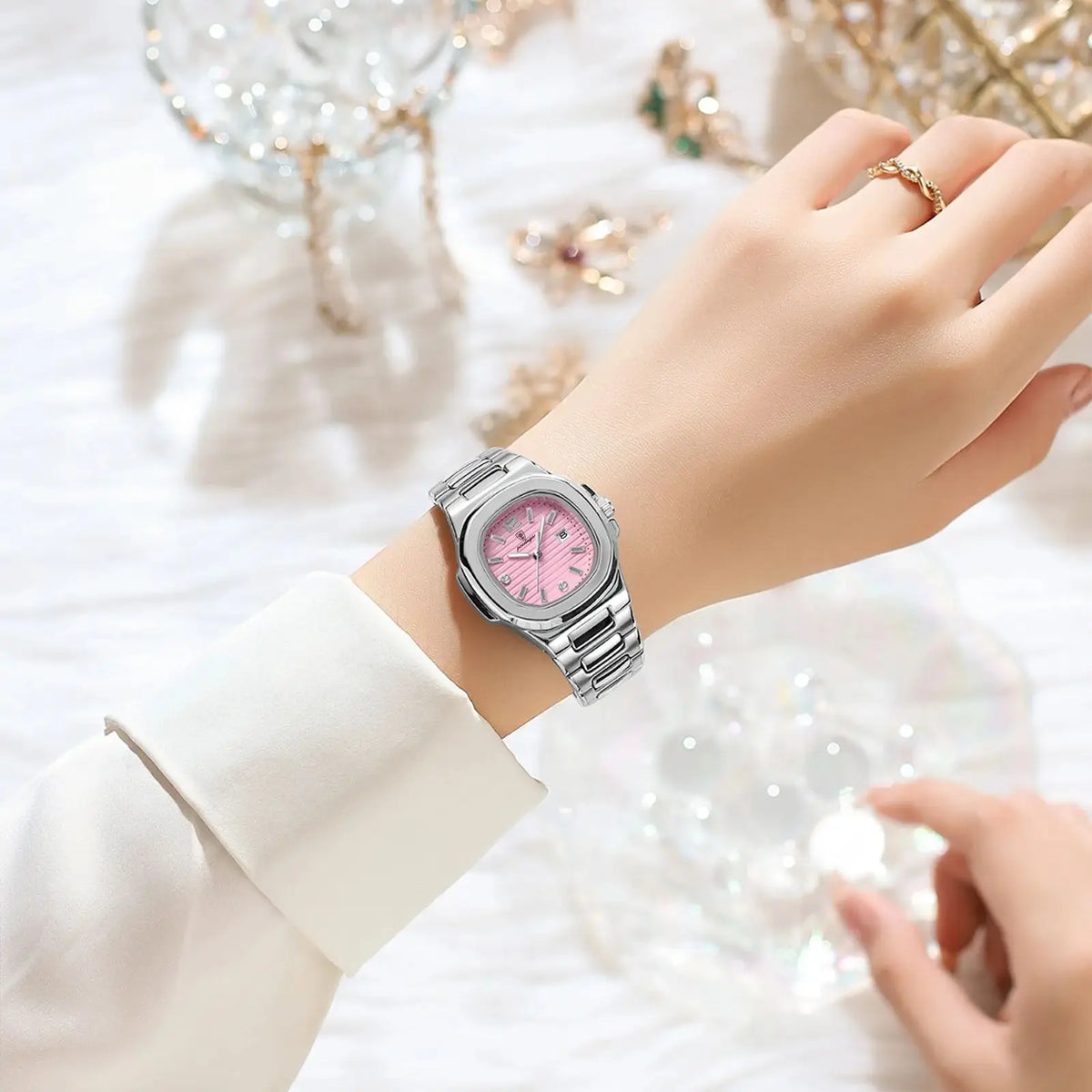 Luxury Square Wristwatch