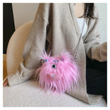 Cartoon Little Monster Cross Bags