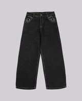 Embroidery Baggy Loose Straight Jeans