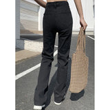 High Waist Korean Straight Leg Jeans