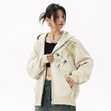 Soft Girl Zip-Up Oversize Hoodie