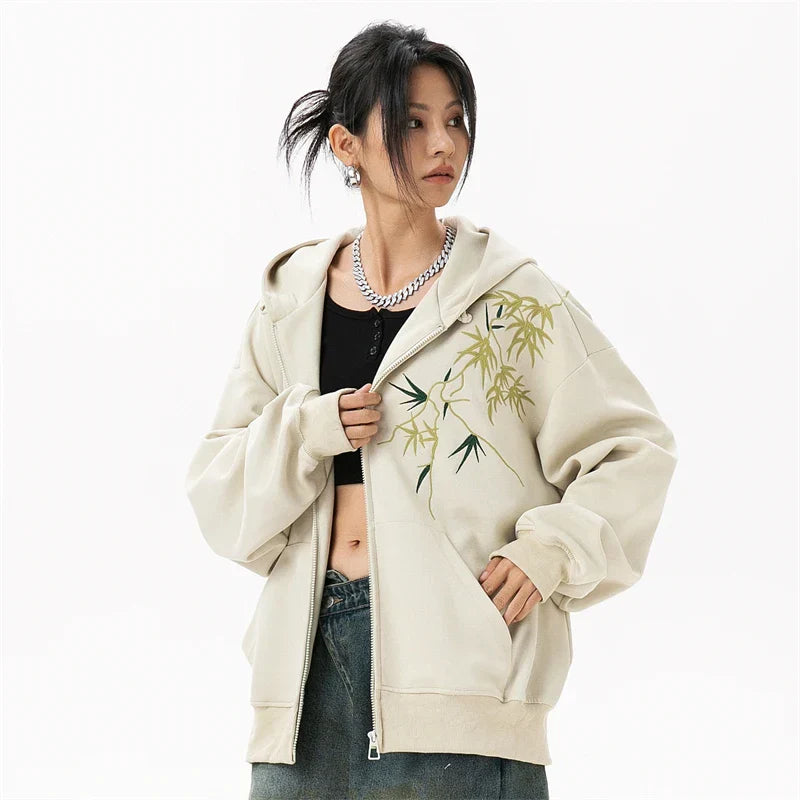 Soft Girl Zip-Up Oversize Hoodie