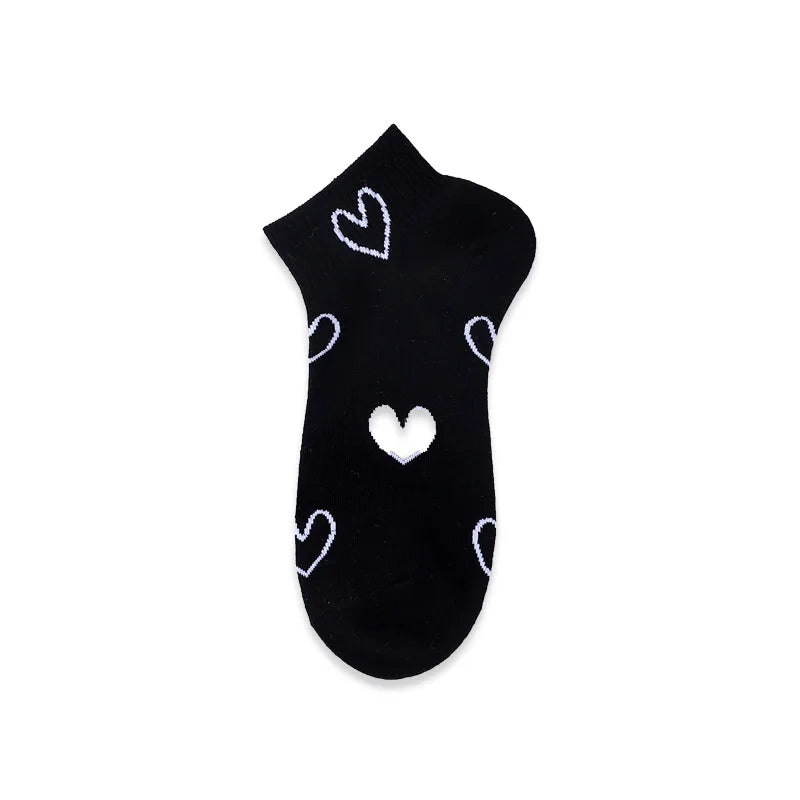Spring Summer Cotton Color Short Ankle Socks