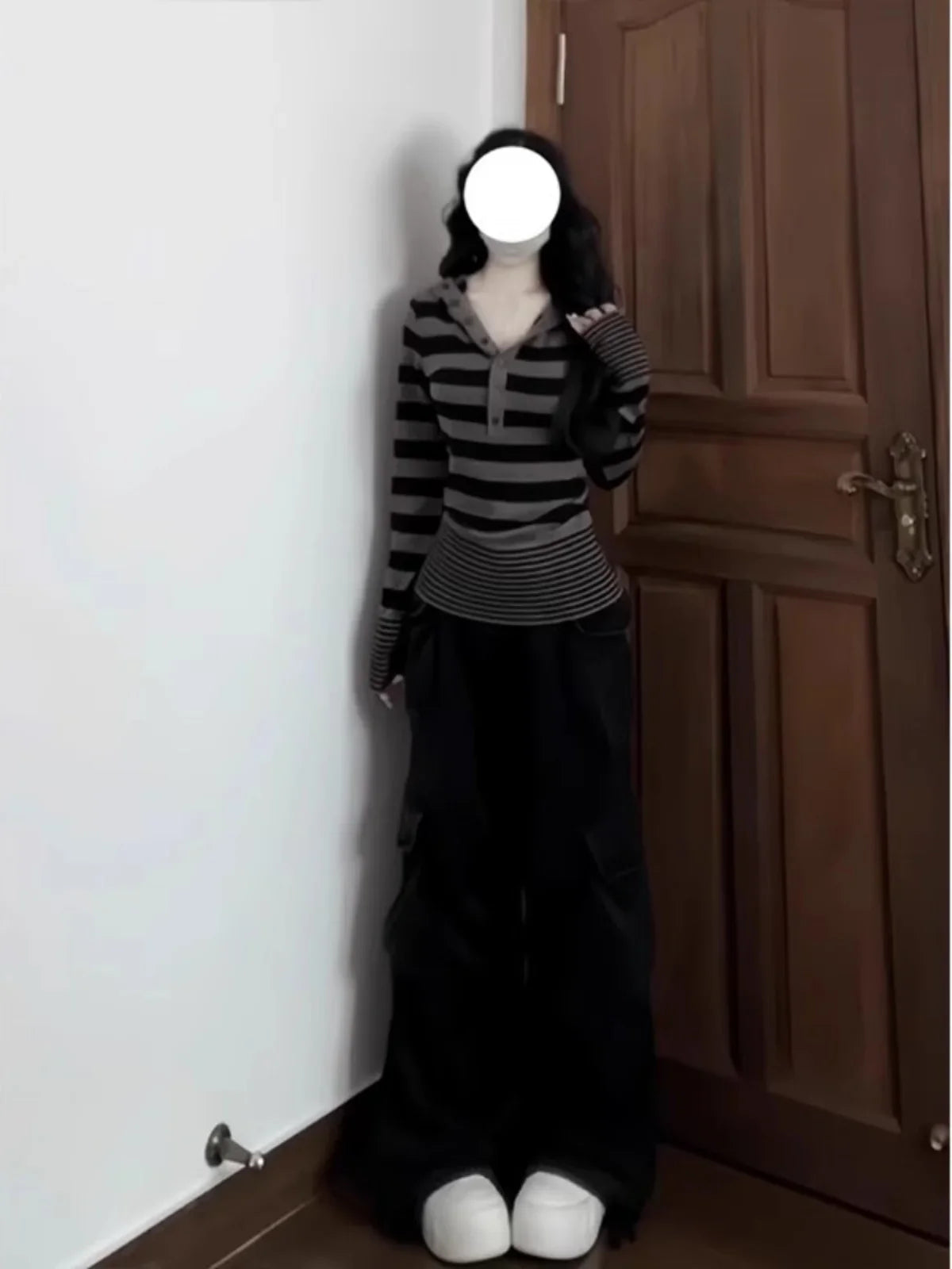 Casual Striped Long Sleeve Hoodie