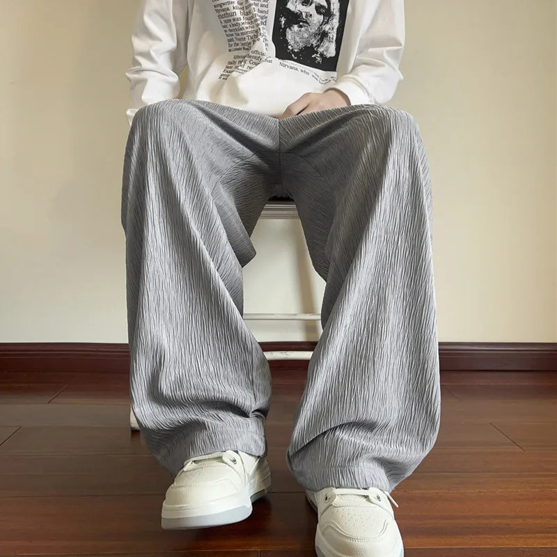 Vintage Oversized Wide Leg Silky Pants