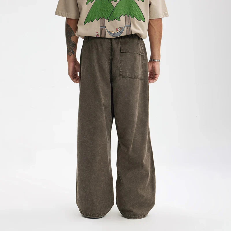 Heavy Washed Parachute Pants