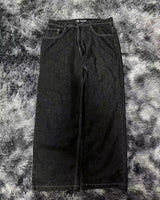 Y2K Edgy Jeans mit weitem Bein
