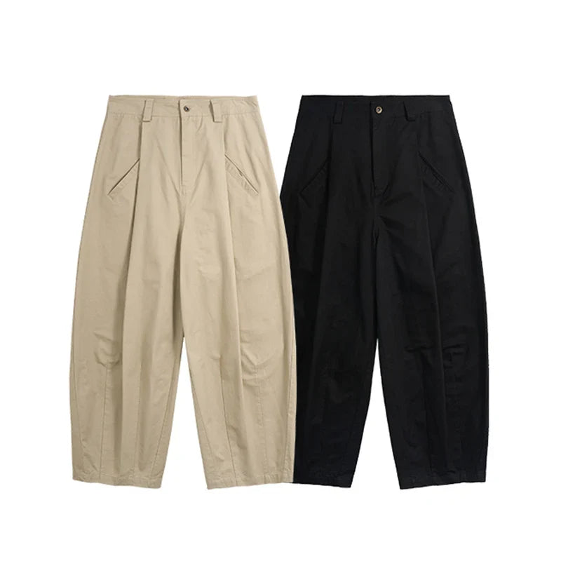 Wide Leg Japanese Thick Cargo Pants