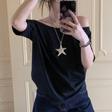 Camiseta de verano casual lisa sencilla