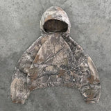 Oversized Camouflage Gothic Kapuzenjacke mit Reißverschluss