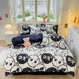 Nordic Striped Simple Style Cotton Bedding Set