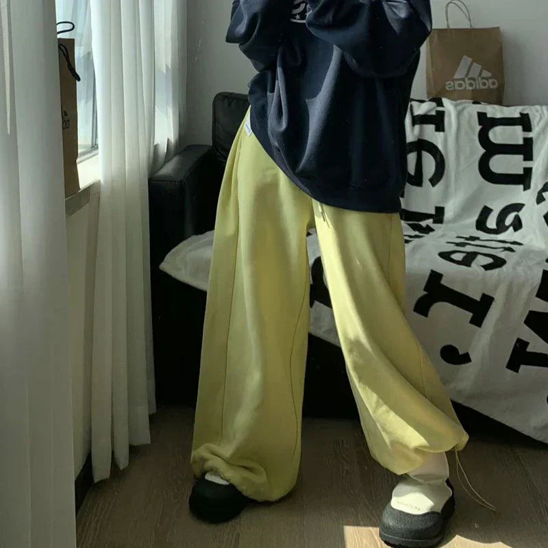Black Fleece Wide Leg Pants