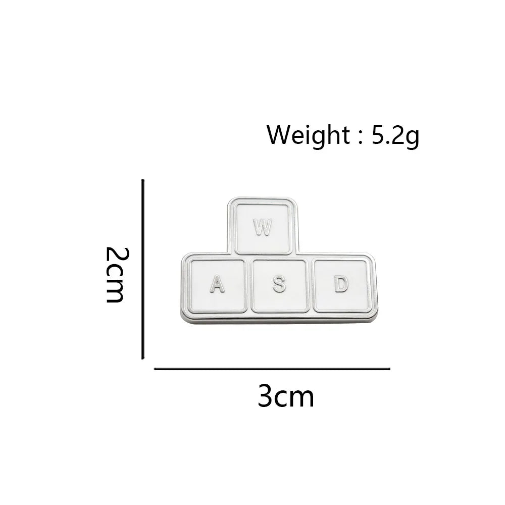 WASD Keycap Enamel Pin