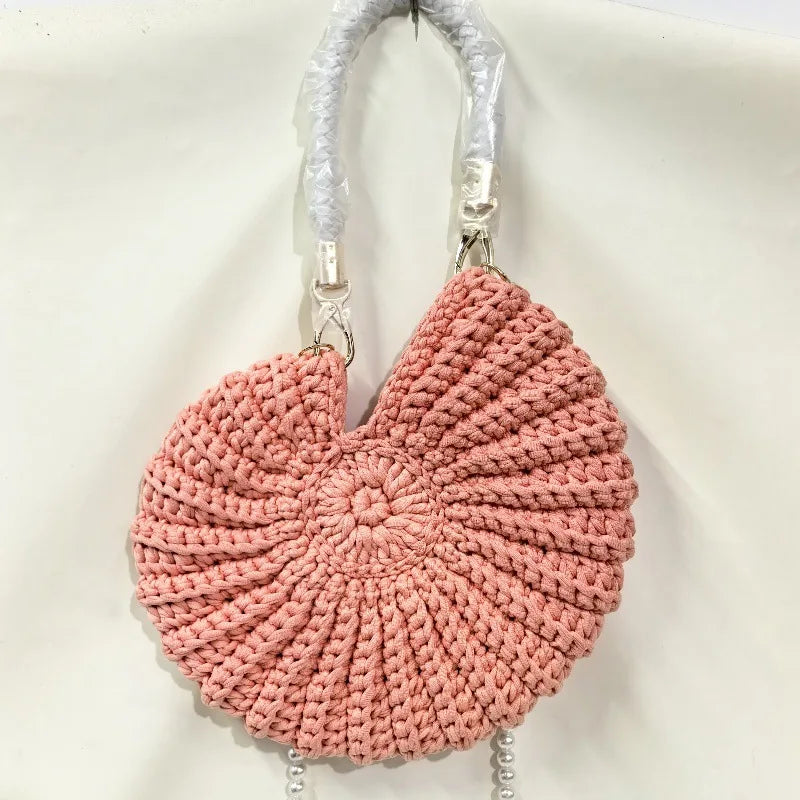 Creative Conch Handmade Crochet Shoulder Bag