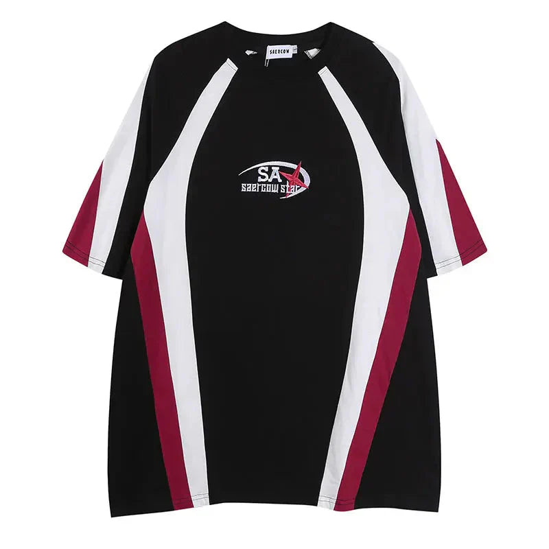 Colorful Street Short-Sleeved Sports T-Shirt