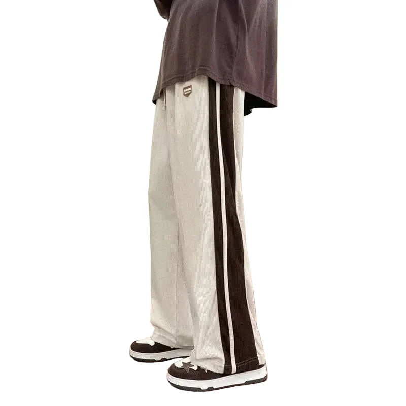 Comfy Lazy Boy Striped Corduroy Pants