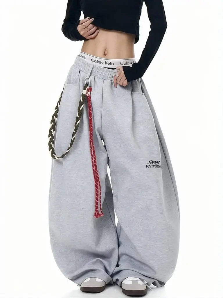 Belted Super Baggy Pants