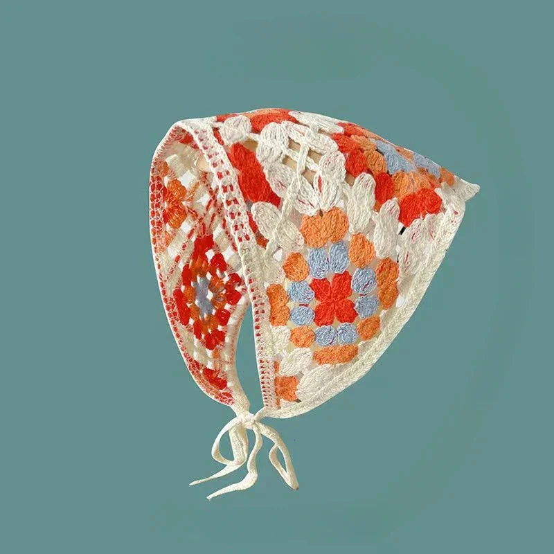 Floral French Style Triangle Handmade Headband