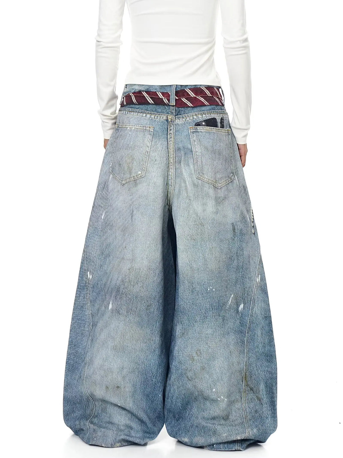 Y2K Retro Faded Baggy Jeans