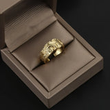 Vintage Gothic Art Open Ring