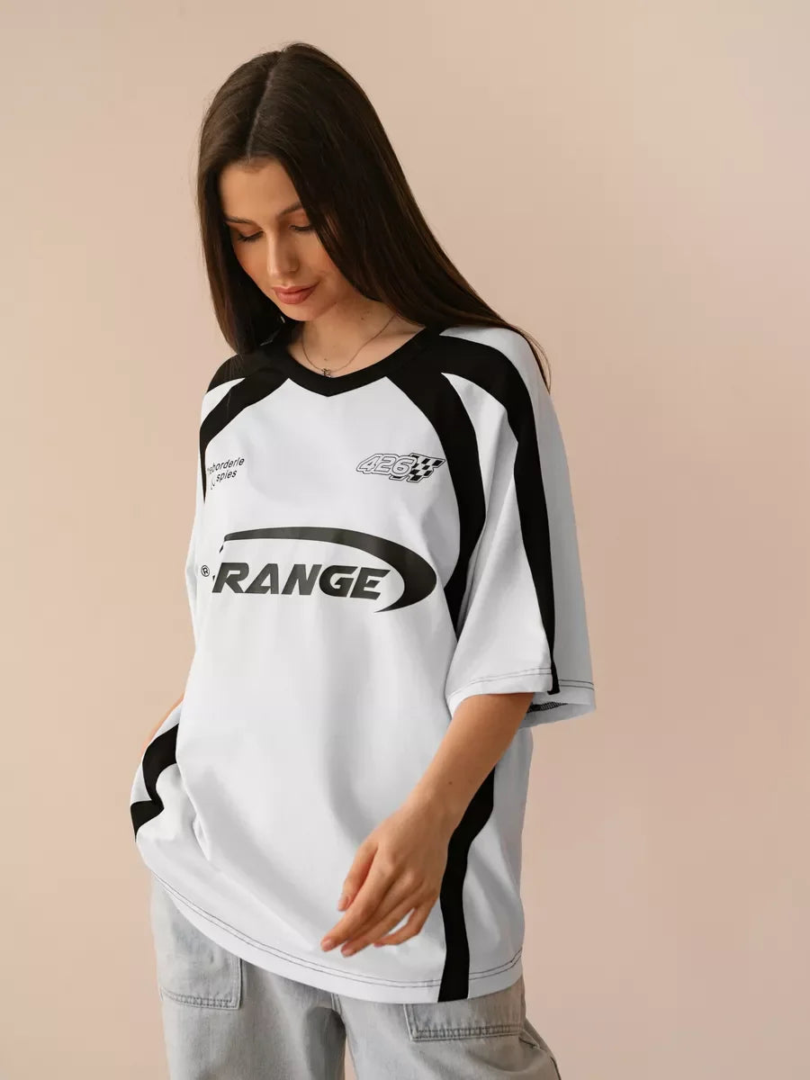Soccer Oversized Striped T-Shirt