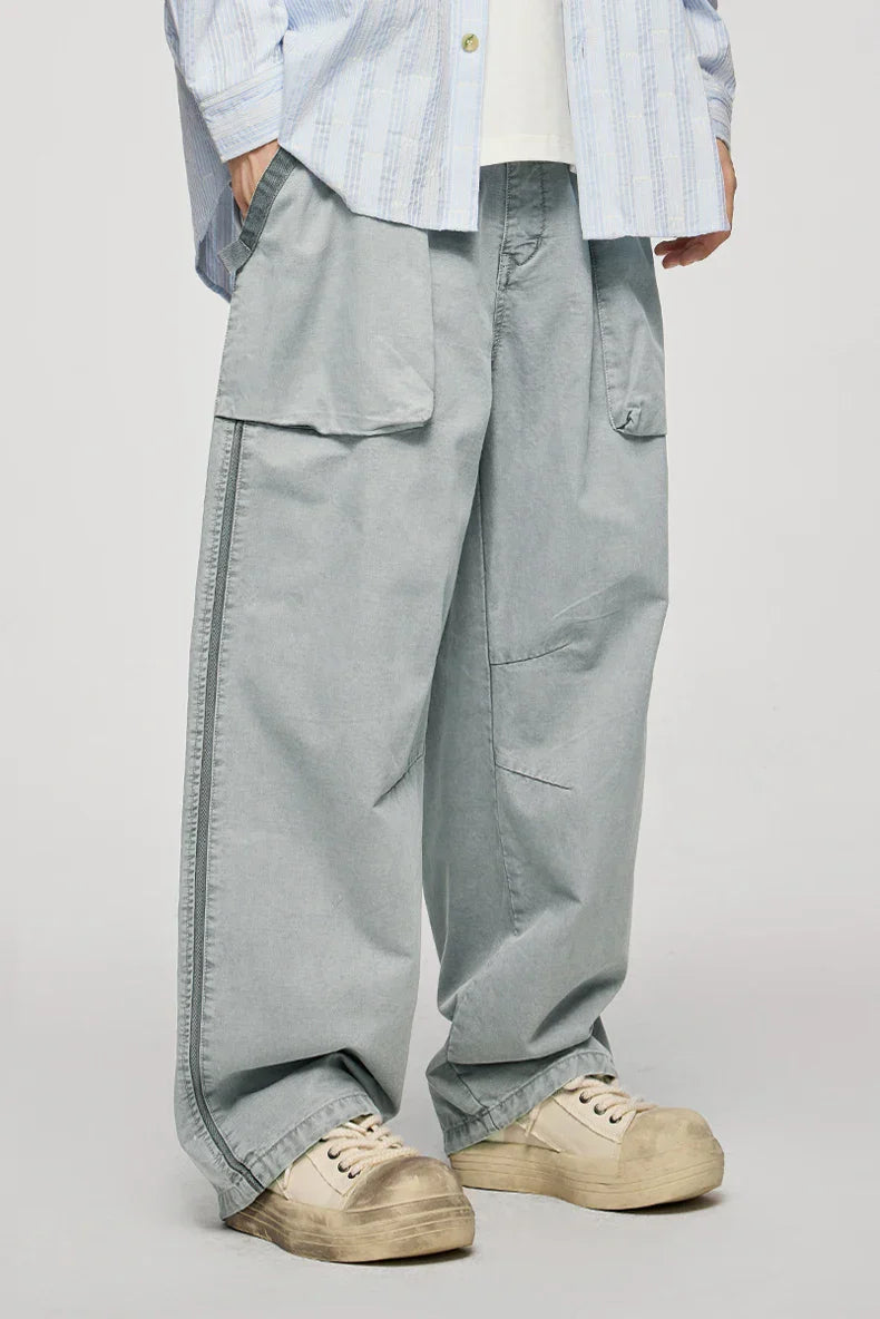 Pantalones cargo de calle de corte alto