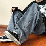 Straight Leg Solid Color Jeans