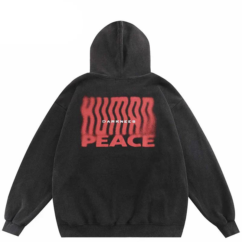 Human Peace Grafik-Kapuzenpullover