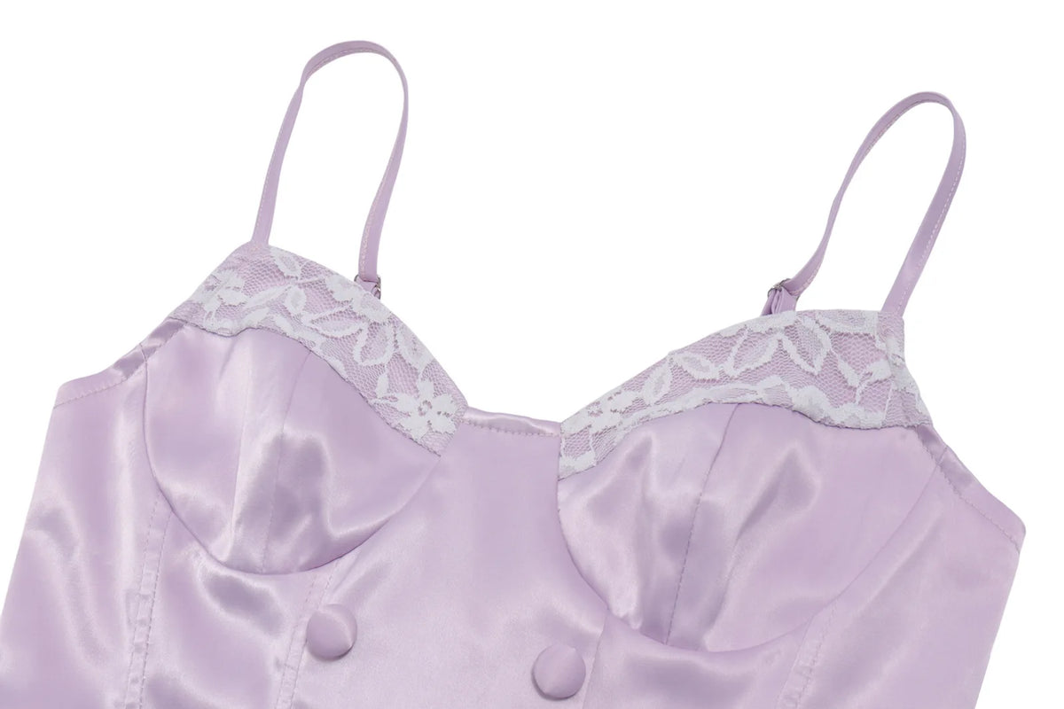 Y2K Lilac Corset Top