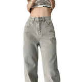 Vintage High Waist Grey Jeans