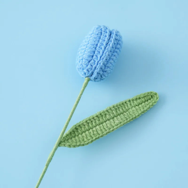 Vintage Tulips Crochet Flowers Handmade