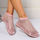 Baddie Hollow Flat Rounded Sandlas