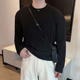 Rundhals-T-Shirt im koreanischen Stil