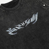 Vintage Gothic Print T-Shirt