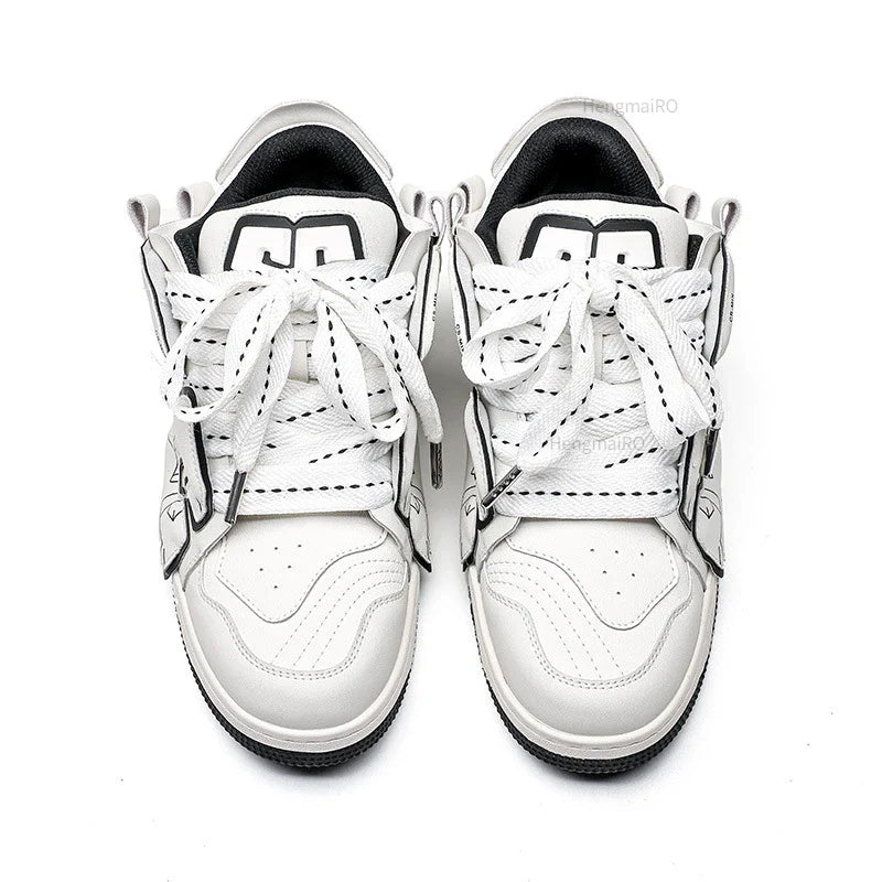 Y2K Punk Skater Girl Colorful Sneakers