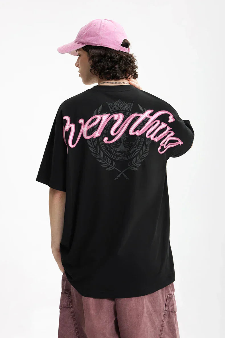 Skating Letter Print T-Shirt