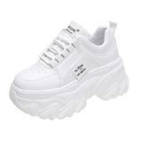 Solid Color Platform Sneakers